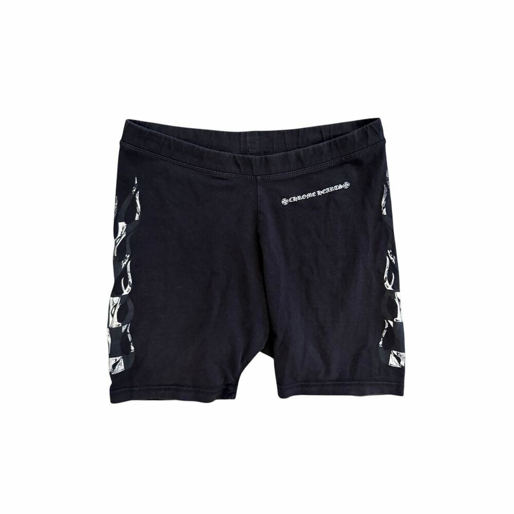 Size M - Chrome Hearts Matty Boy Flames Biker Shorts